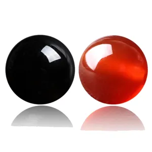 Natural red and black agate loose beads for DIY jewelry making