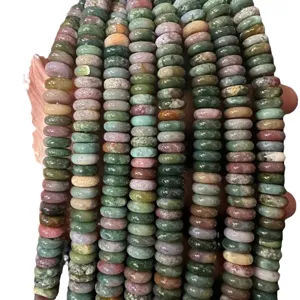 Natural mixed stone spacer beads 4x10mm for DIY jewelry making accessories