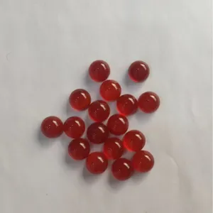 Cabochon tondi in agata rossa con retro piatto per creazione gioielli e anelli DIY