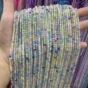 3mm Faceted Round Cat Eye Stone Beads Loose Spacer Beads For DIY Jewelry Making Bracelet Necklace Accessories Material Craft