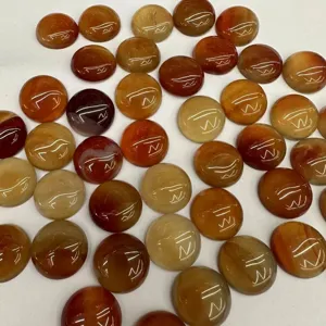 Natuurlijke rode agaat ronde cabochons voor DIY sieraden maken oorbellen hangers