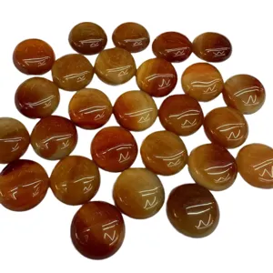 Natuurlijke rode carneool agaat ronde cabochons losse stenen voor doe-het-zelf