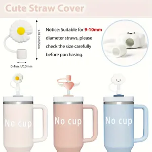 Simpatico copri cannuccia in silicone per cannuccia riutilizzabile da 9-10 mm.