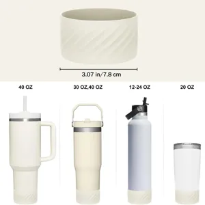Housse de protection en silicone pour tasse compatible 20 30 40 OZ accessoires
