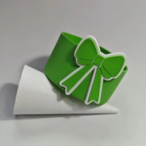 Siliconen kopjeshoes voor 30 40oz beker, schattig strik ontwerp, antislip bodembeschermer.