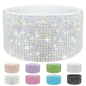 Siliconen hoes met strass steentjes bling beker beschermhoes voor Stanley waterfles antislip.