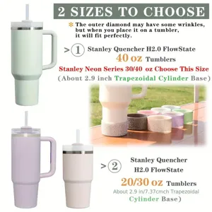Rhinestone siliconen bekerhoes beschermhoes voor Stanley 40oz 30oz kop antislip
