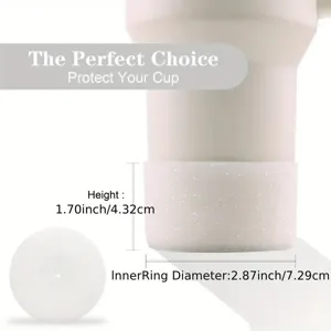 Siliconen beschermhoes voor beker bodem glitter cup boot waterfles detail afbeelding