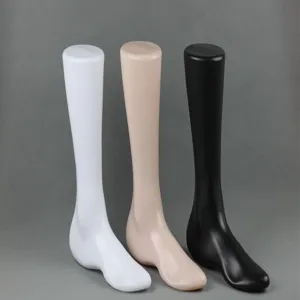 Mannequin de pied en plastique support de chaussure moule de chaussette noir blanc