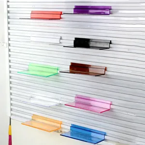 Scaffale per scarpe in acrilico colorato espositore da parete supporto per sneaker.