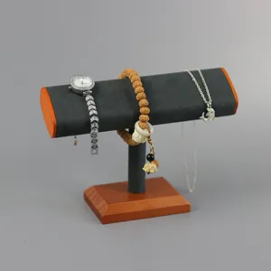 Massivholz T-Stück Schmuckhalter für Armbänder, Uhren, Ketten und Accessoires Display.