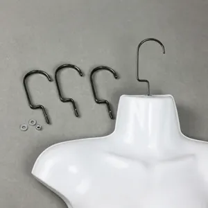 Durable Metal Mannequin Hook Clothing Display Props Accessories Nut Washer Set for Retail Garment Store
