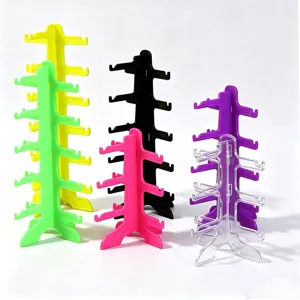 Espositore per occhiali da sole in plastica multistrato per bancone da negozio.