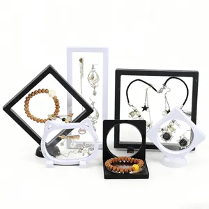 Schwebende Schmuck-Display-Box transparenter Rahmen fuer Armbaender und Anhaenger