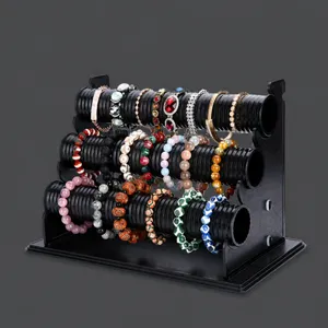 Plastic Multilayer Detachable Bracelet Display Stand Countertop Watch Storage Holder For Jewelry Store Home