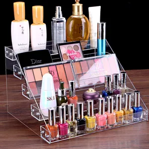Espositore per trucco in acrilico trasparente Organizer cosmetico per palette rossetto
