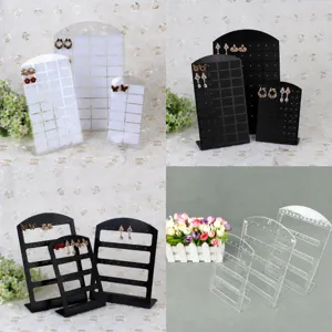 Espositore per Orecchini in Plastica Supporto Organizer Scaffale in Acrilico per Bancone