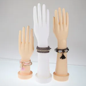Plastic Mannequin Hand Display Stand Ring Bracelet Watch Holder Jewelry Display Prop Hand Model For Counter Showcase