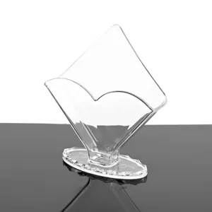Servilletero de acrílico transparente dispensador de pañuelos de mesa moderno y elegante