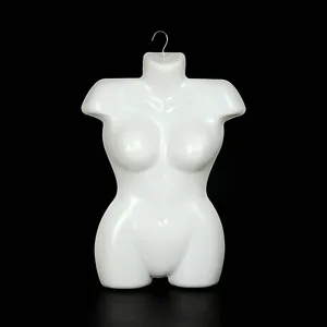 Plastic Half Body Mannequin Chest Piece Clothing Display Prop Plus Size Female Model Hanger For Store Retail Apparel