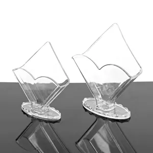 Portaservilletas de plastico transparente para restaurante y mesa, dispensador de pauelos claro.