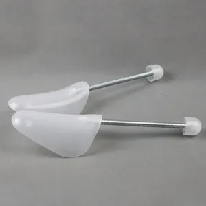 Adjustable plastic shoe trees with metal springs for sneakers and leather shoes daily care