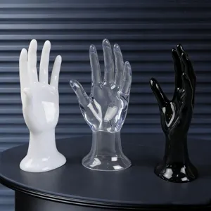 Plastic Hand Model Jewelry Display Stand Mannequin Hand For Ring Bracelet Glove Showcase Retail Jewelry Display Prop