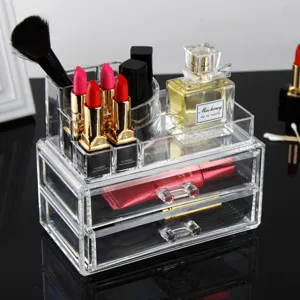 Transparent Plastic Cosmetic Storage Box Multi-Layer Drawer Makeup Organizer Desktop Jewelry Container For Bathroom