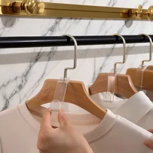 Plastic Clothes Hanger Connector Hooks S Shaped Cascading Hooks Space Saving Closet Organizer For Wardrobe Hanging Clothes