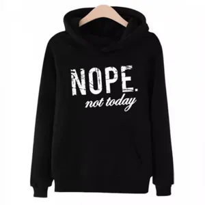 Women's Casual Fleece Lined Hooded Sweatshirt Winter Long Sleeve Letter Print Loose Pullover Rabbit Fur Blend Hoodie