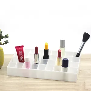 Transparent 36 grid acrylic lipstick organizer makeup storage box desktop display rack