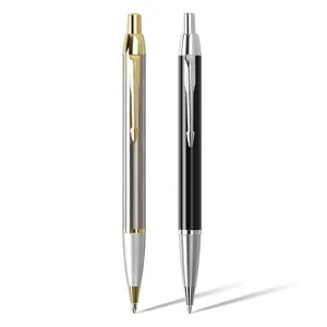 High End Metal Push Ballpoint Pen Business Office Stationery Metal Ballpoint Pen For Business Meeting Gift