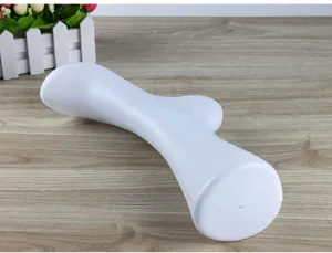 White plastic women short foot mannequin sock display model detail shot for photography props