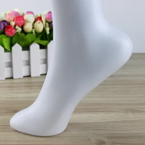 White female mannequin foot model for sock and shoe display photography studio props