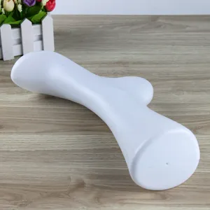 White plastic foot display mannequin prop for short socks and shoes photography showcase main