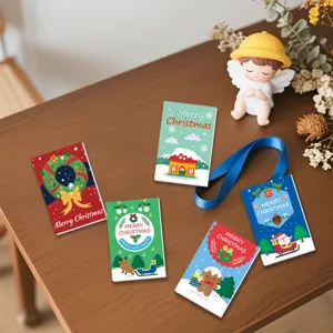 Weihnachtsmotiv Sattelheft Notizbuch Cartoon tragbares Taschennotizbuch schöne Schreibwaren