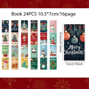 Weihnachten tasche mini notizbücher 24stk 10.5x7cm süße tragbare schüler schreibwaren