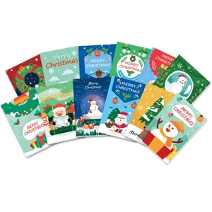 Weihnachtliches Heft Set mit praktischer Drahtheftung, tragbarer Notizblock für Schüler.