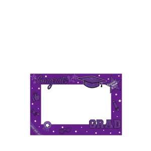 Cornice per Foto di Laurea 2026 Viola Glitter Accessorio per Festa e Decorazione