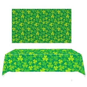 St. Patrick's Tag Grüne Klee Tischdecke Shamrock Tischabdeckung für Party Dekoration