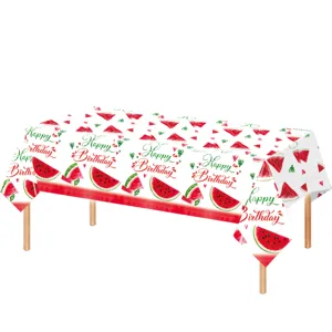 Wassermelone Thema Party rechteckige Tischdecke fuer sommerliche Geburtstagsdeko top.