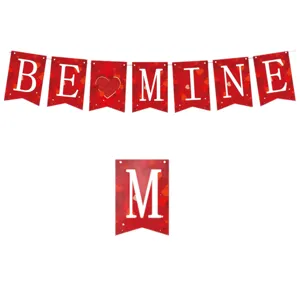 Ghirlanda rossa di San Valentino decorazione cuore romantico festone per feste appendere