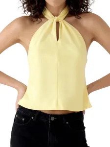 Women Satin Halter Sexy Tie-Up Top Sleeveless Backless Polyester Solid Color Polka Dot Summer Fashion Elegant Halterneck Camisole