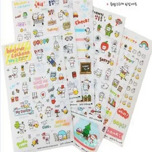 Cute Travel Pig Diary Decorative Stickers PVC Transparent Sticker Set Cartoon Journal Stationery Scrapbooking Supplies