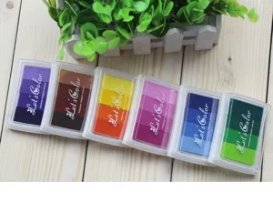Gradient color ink pad set for DIY stamping, scrapbooking, and wedding card making.