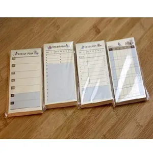Cute weekly monthly planner sticky notes memo pad set 4 styles for student office use