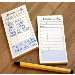 Creative sticky notepad student planner checklist memo pad for daily office use stationery