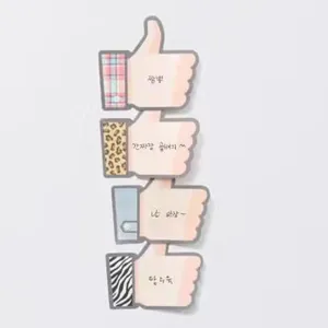 Notas adhesivas creativas de pulgar bloc de notas bonitos papelería para oficina y estudio