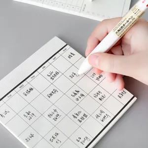 Calendario de escritorio de negocios simple bloc de notas planificador semanal oficina