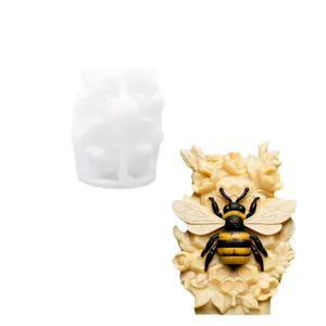 Stampo in silicone a nido d'ape d'api 3D fai da te artigianato torta decorazione